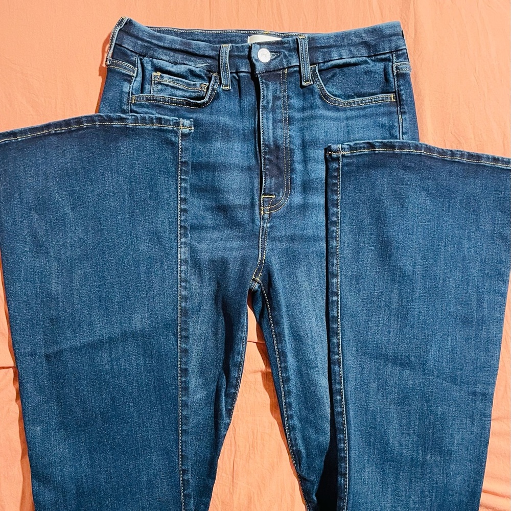 7 For All Mankind boot cut blue jeans